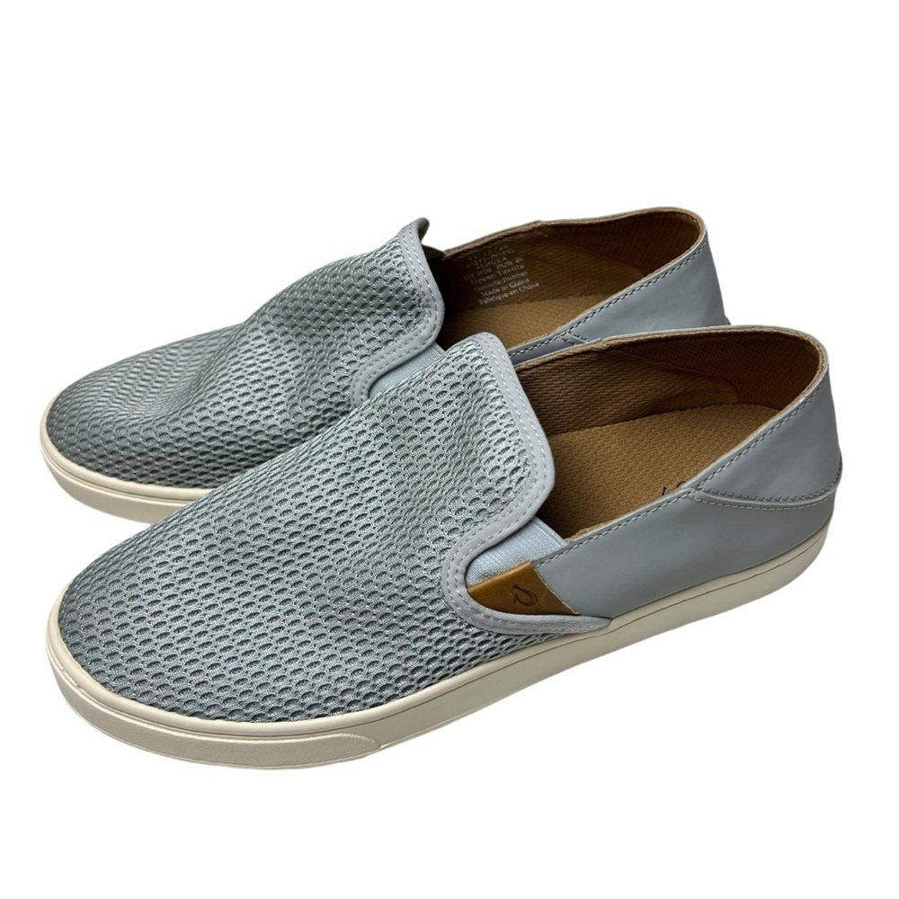 OluKai Pehuea Women’s Gray Blue SIZE 10 Mesh Slip On Convertible Sneakers Shoes - Picture 8 of 9